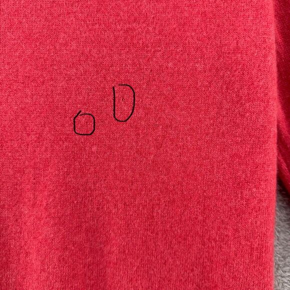 Talbots Sweater Womens L Orange Pure Cashmere Jewel Key Hole Neck Long Sleeve - Picture 10 of 14